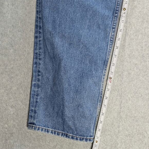 Vintage Tommy Hilfiger Jeans Men Size 40x32 Medium Wash /Denim Leather Patch Y2K - Picture 12 of 13